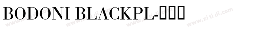 BODONI BLACKPL字体转换